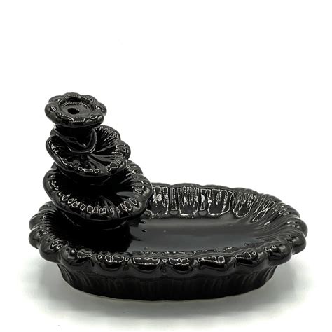 Ceramic Flower Garden Waterfall Backflow Incense Cone Holder with Smok ...