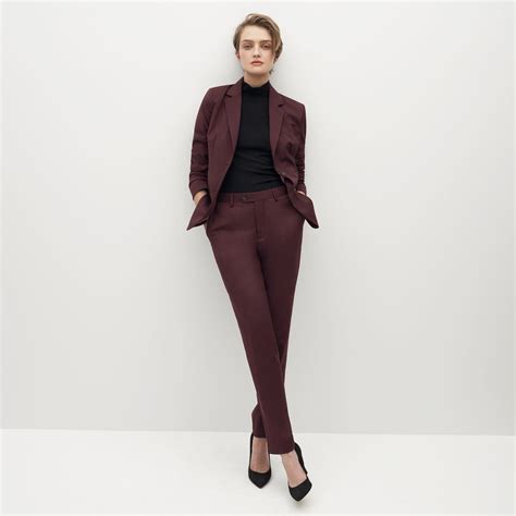 Burgundy Women's Suit | Suits for Work, Weddings & More | Pantsuit ...