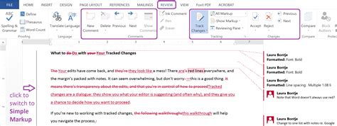What to Do With Your Tracked Changes — Laura Bontje