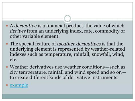 weather derivatives_shafi moidin(MBA) | PPTX | Stocks and Bonds | Personal Investing