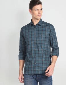 Arrow Sport Men Checkered Casual Blue Shirt - Buy Arrow Sport Men ...