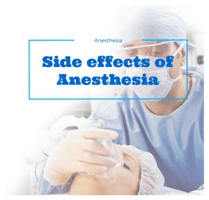 General Anesthesia Side Effects 的图像结果