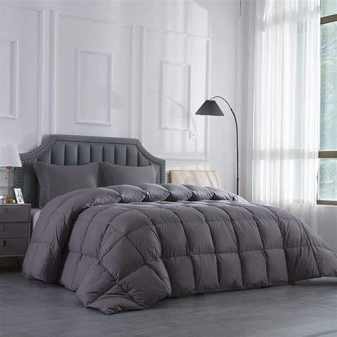 Amazon.com: HOMBYS Feather and Down Comforter, Oversized King Comforter ...