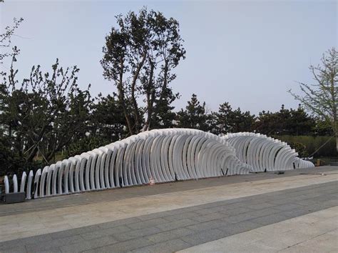 烟台依云水岸 《海浪》不锈钢雕塑景观 - 烟台昌林雕塑