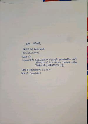 Ionic conductivity measurement - Physical chemistry laboratory - Studocu