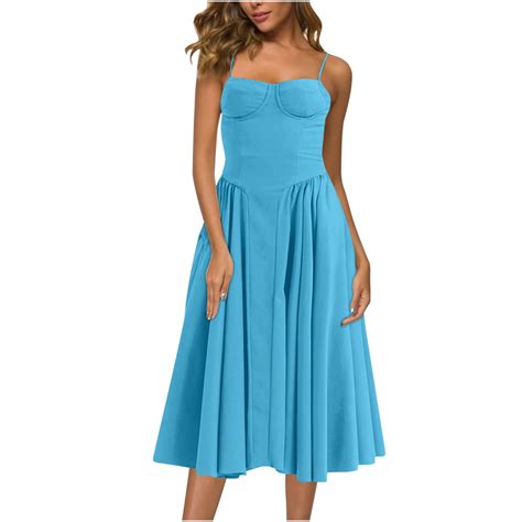 Quinlirra Women's casual Dresses Summer Women's Fashion Solid Color ...