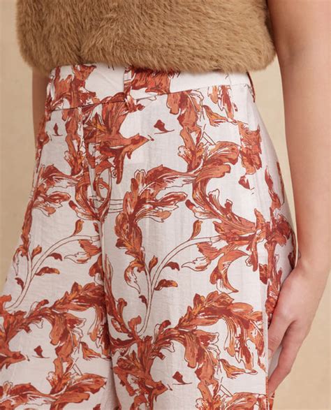 Rareism Women's Mogafu Multi Cotton Blend Abstract Print Ankle Length