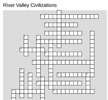 River Valley Civilizations Crossword Review by Mr. Hip History | TPT