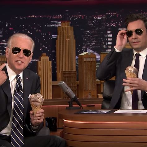 Joe Biden ice cream Jimmy Fallon - Imgflip