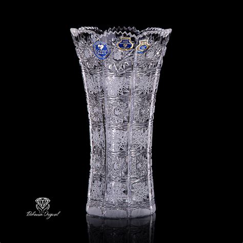 Exquisite Bohemian Crystal Vase – Handcrafted Czech Lead Crystal with ...