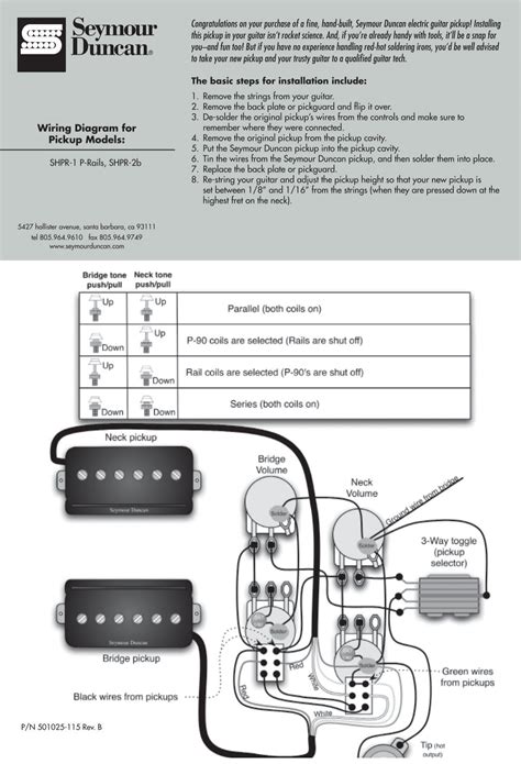 Wiring Instructions - Seymour Duncan