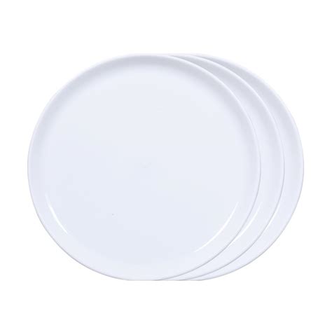Buy GOWRI Plastic Buffet Plates, Set of 6, White | Perfect for Daily ...