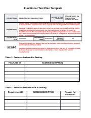 Image result for Example Functional Test Project Plan