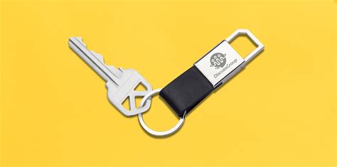 Silver Hook & Loop Engraved Keychains | VistaPrint