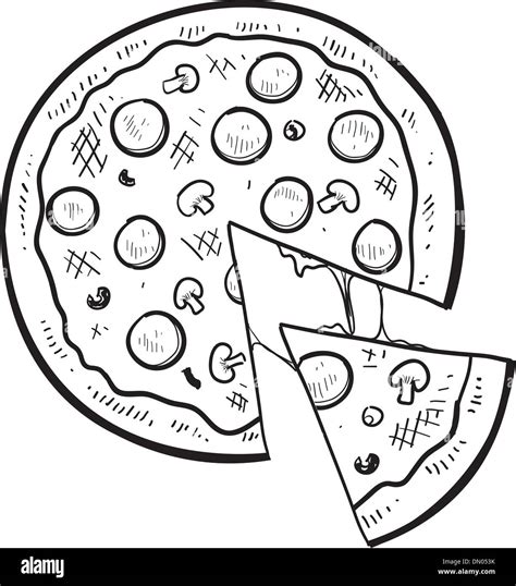 Pizza drawing hi-res stock photography and images - Alamy