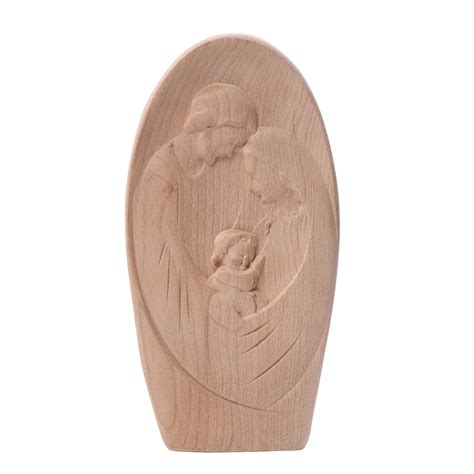 Buy Holy Family Statue | Wooden Hand-Carved St. Joseph Mother Mary ...