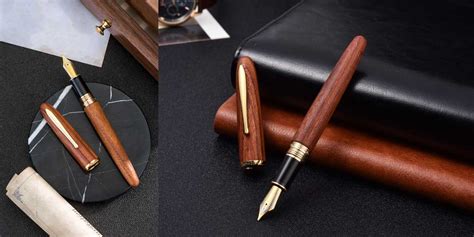 Hongdian, Fountain Pen - 660 Wood Black - SCOOBOO - Hongdian