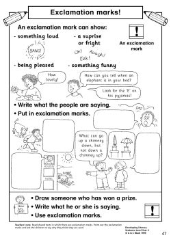 Image result for KS1 Using Exclamation Marks