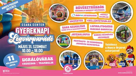 Ingyenes Gyereknapi Légvárparádé, Andrássy út 37-43., Békéscsaba ...