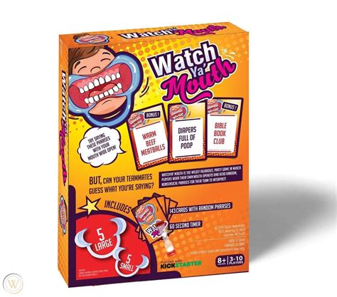 Original Watch Ya' Mouth The Game! Watch Ya Mouth! Base Game + FAMILY ...