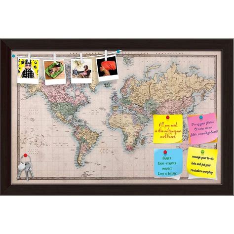 ArtzFolio World Map on Mercators Projection Circa 1860 | Bulletin Board ...