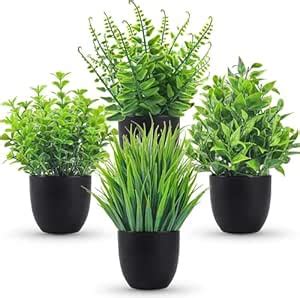 Buy Dekorly® Artificial Potted Plants Mini Fake Plants, Small ...