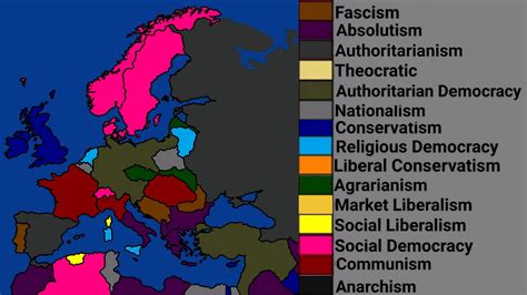 Ideologies of European countries in 1936 in my Stellungskrieg timeline ...