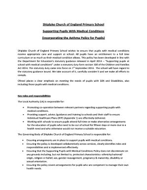 Fillable Online shiplakeprimary org Shiplake Church of England Primary ...