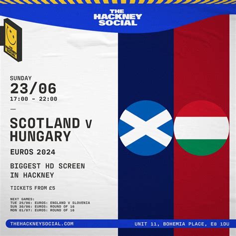 Live Football: Scotland vs Hungary (EUROS), The Hackney Social, London ...