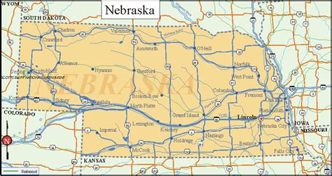 Image result for Nebraska State Map