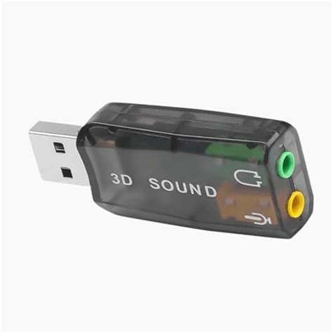 PARUHT Sound Card 5.1 Channel (Integrated 2 Channels) 3D USB Audio ...