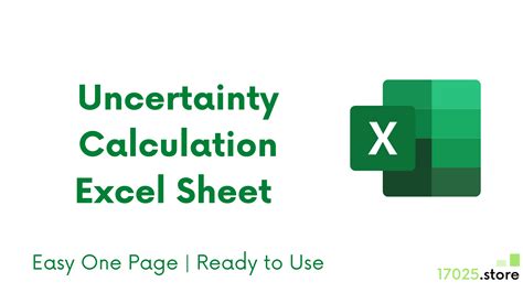 Equipment Uncertainty Calculation Excel Sheet - The 17025 Store