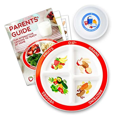 Buy Beet Portion Plate Choose MyPlate for Kids, Toddlers - Kids Plates ...