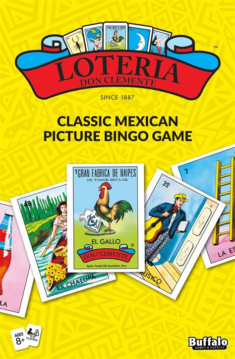 Loteria – Classic Family Mexican Picture Bingo Board Game for Ages 8 ...