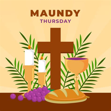 Maundy Thursday illustration vector background. Vector eps 10 36518883 ...