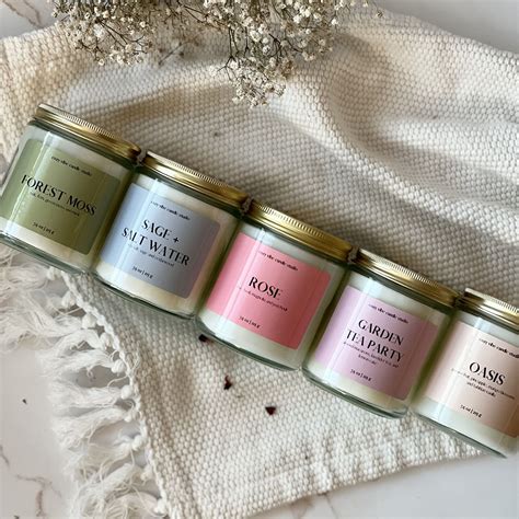 Summer Candle Scents | 7.5oz Coconut Apricot Wax Candles | Wood Wick ...