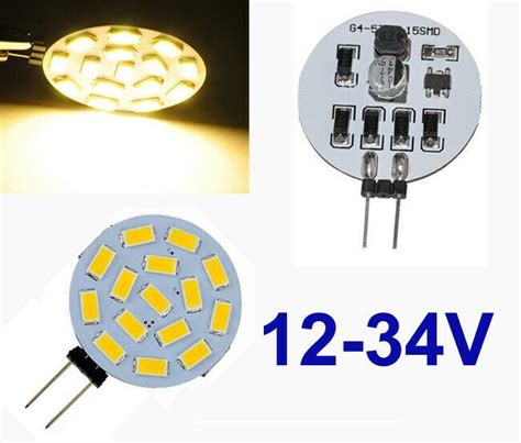 4x g4 led light bulb replacement halogen bulbs ac dc 12v warmweiß ...