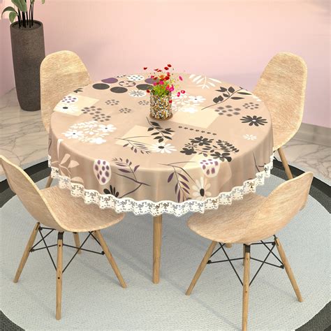 Buy Kuber Industries 60x60 Inches, Waterproof Round 4 Seater Dining ...