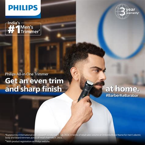 Philips India's No.1 Men's Trimmer | Patented Twin Trim Blades I ...