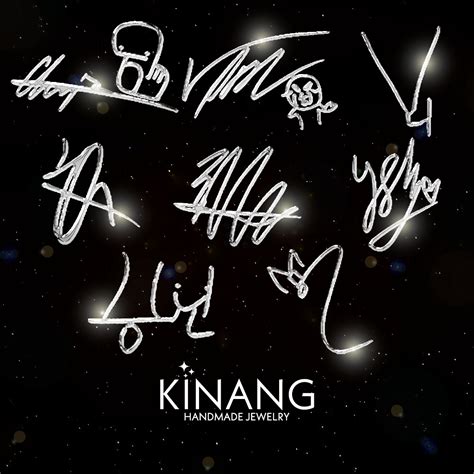 Kinang: "Stray Kids Signature" Necklace (Bang Chan, Lee Know, Changbin ...