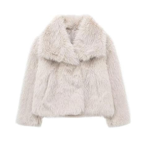 BLTIBY Fur Coat for Women,Faux Furry Cropped Fluffy Jackets Winter Fall ...
