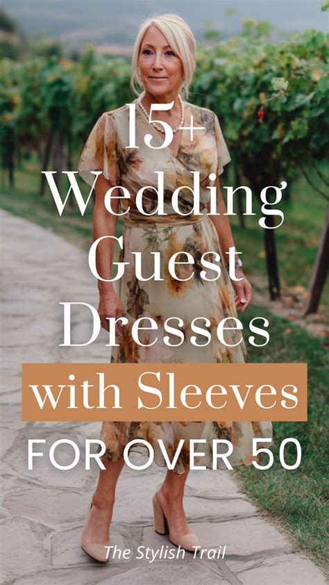 15+ Wedding Guest Dresses with Sleeves for Women Over 50 That Are Classy and Stylish | Classy ...
