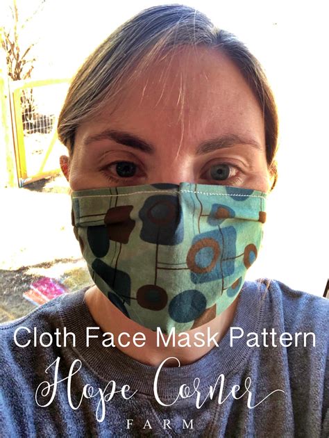 Homemade Cloth Face Mask Pattern 的图像结果