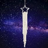 DXYZ Macrame Dream Catcher | Cotton Rope Bohemian Vintage Style Wall ...