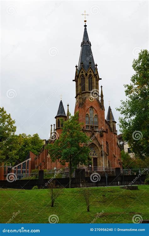 St. Bonifatius Church in Bad Wildbad in the Black Forest in Germany ...