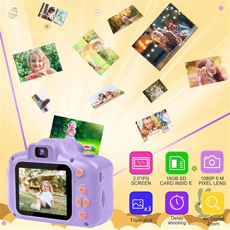 Buy Kids Camera for Girls for 4-8 Year Old Girl Selfie Camera for ...