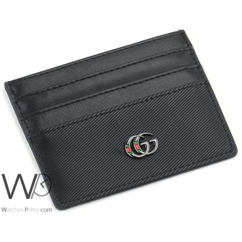 Gucci GG Holder Card Wallet Black For Men | Watches Prime