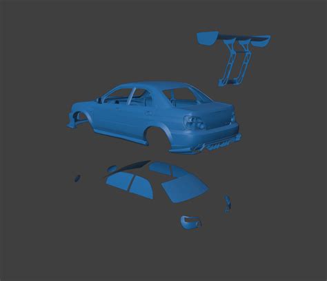 🚗 RC BODY Subaru Impreza WRX STi 2001 3D PRINT STL・ STL File for 3D ...
