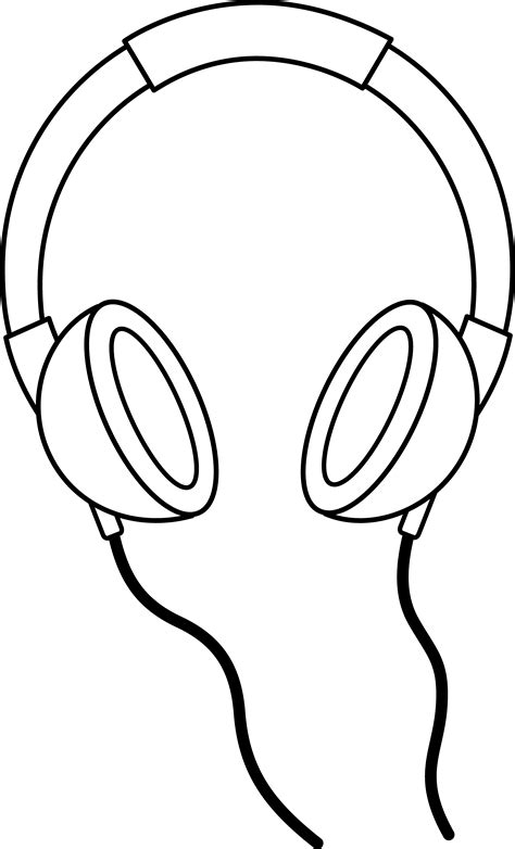 Free Headphones Clipart Black And White, Download Free Headphones ...
