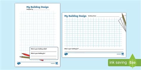 Architects Office Role Play Design a Building Worksheet